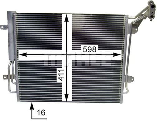 Condenser, air conditioning BEHR AC 849 000S - image 5