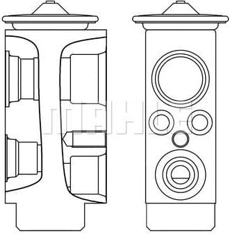 Expansion Valve, air conditioning BEHR AVE 6 000S