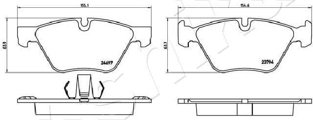 Brake Pad Set, disc brake 50-00-0124 - image 2