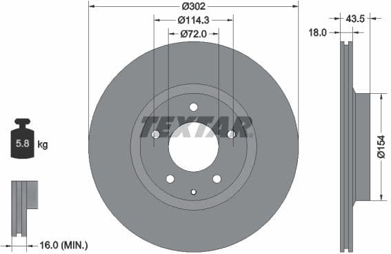 Brake Disc PRO 92174503