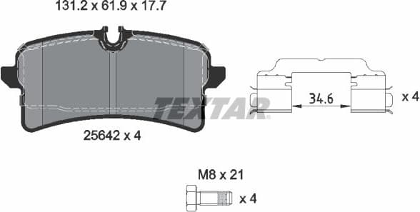 Brake Pad Set, disc brake Q+ 2564203
