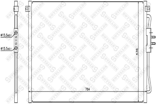 Condenser, air conditioning 10-45375-SX
