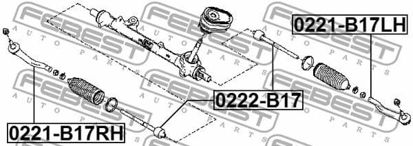 Tie Rod End 0221-B17LH - image 2