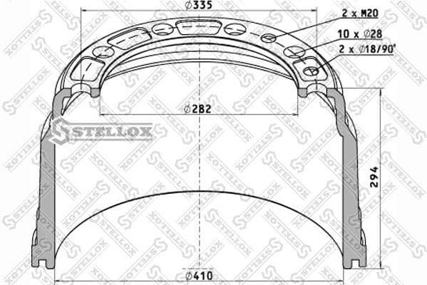 Brake Drum 85-00078-SX