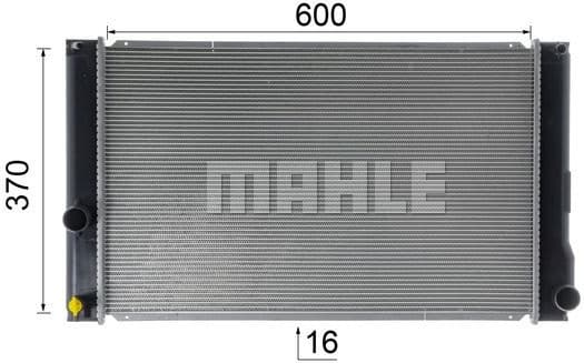 Radiator, engine cooling BEHR CR 1901 000S - image 10
