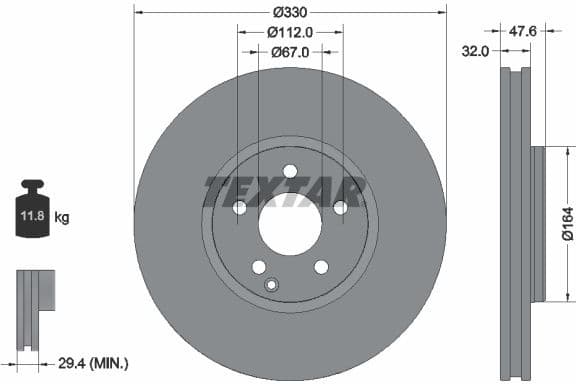 Brake Disc PRO+ 92198805