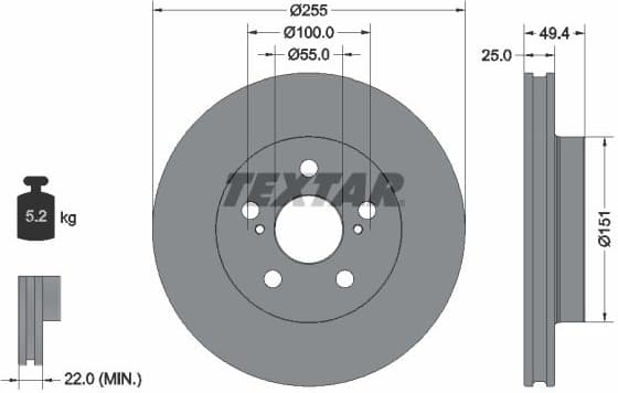 Brake Disc PRO 92301703