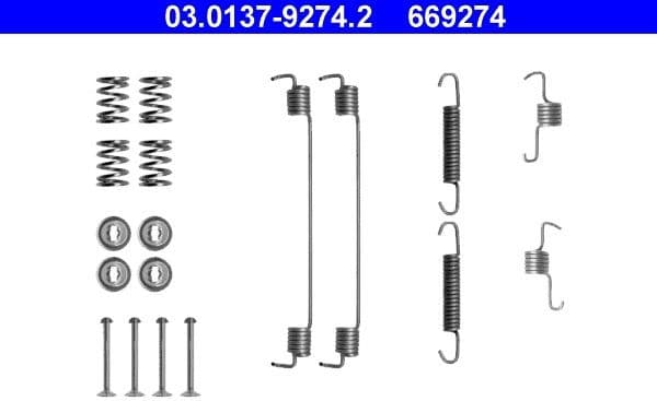 Accessory Kit, brake shoes 03.0137-9274.2