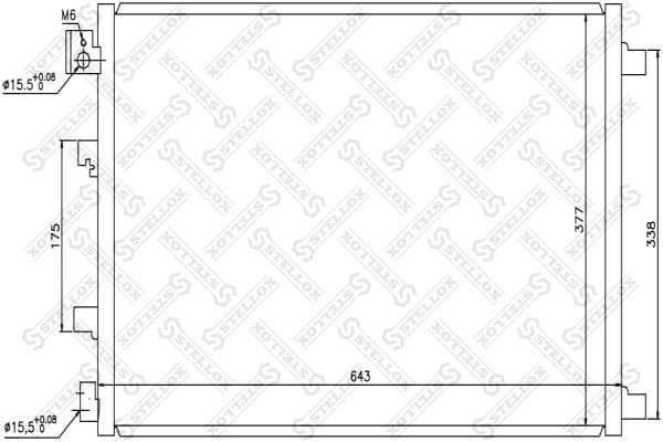 Condenser, air conditioning 10-45484-SX