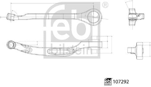 Control/Trailing Arm, wheel suspension 107292 - image 2