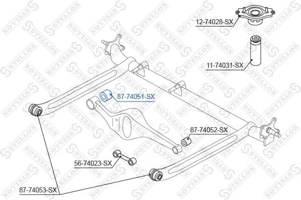 Mounting, control/trailing arm 87-74051-SX - image 2