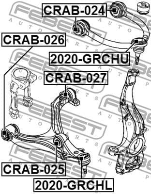 Mounting, control/trailing arm CRAB-027 - image 2