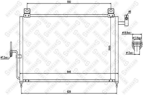 Condenser, air conditioning 10-45331-SX