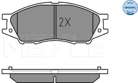 Brake Pad Set, disc brake MEYLE-ORIGINAL: True to OE. 025 246 4815/W