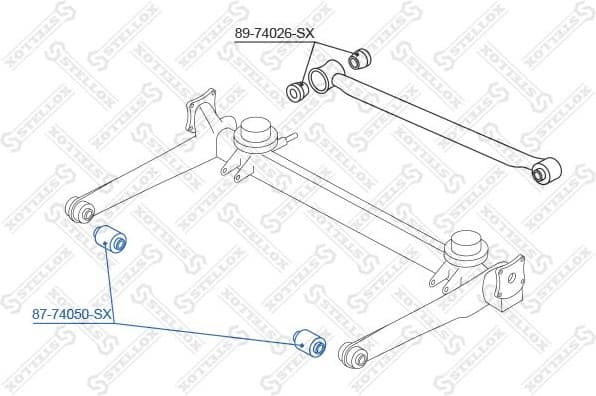 Mounting, control/trailing arm 87-74050-SX - image 2