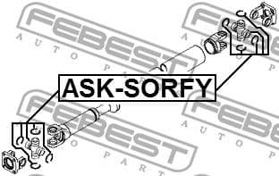 Joint, propshaft ASK-SORFY - image 2