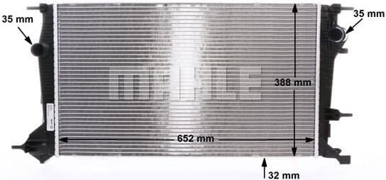 Radiator, engine cooling BEHR CR 24 000S - image 9