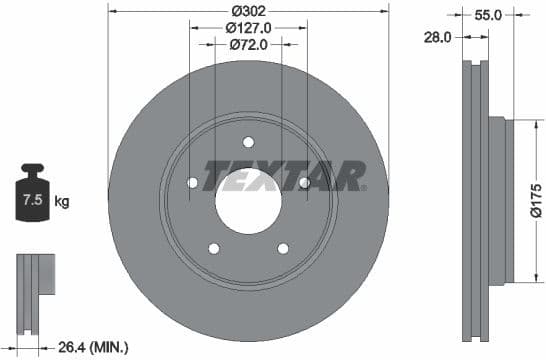 Brake Disc PRO 92253303