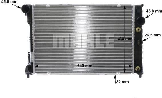Radiator, engine cooling BEHR CR 1176 000S - image 11