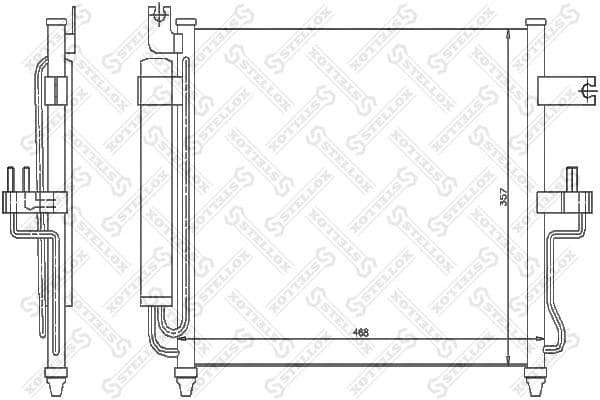 Condenser, air conditioning 10-45043-SX