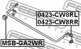 Mounting, stabiliser bar MSB-GA2WR - image 2