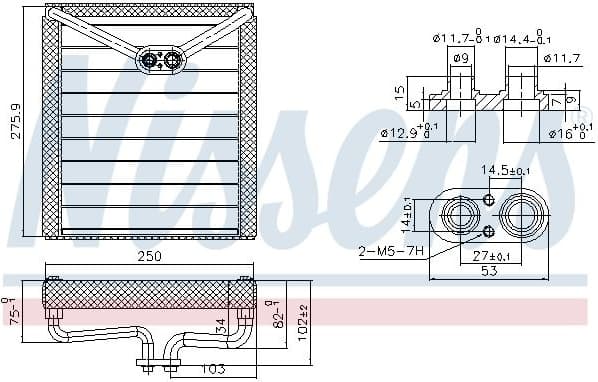 Evaporator, air conditioning 92373 - image 6
