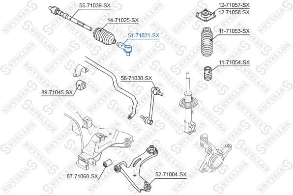 Tie Rod End 51-71021-SX - image 2
