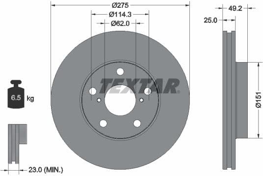 Brake Disc PRO 92139703