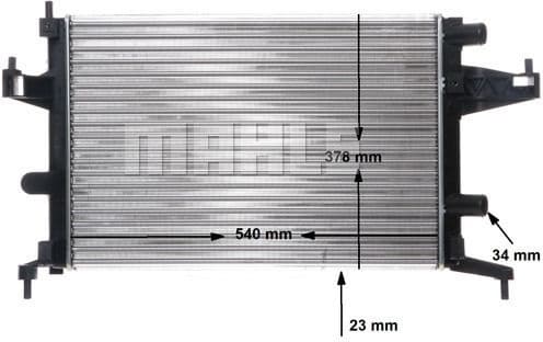 Radiator, engine cooling BEHR CR 388 000S - image 2