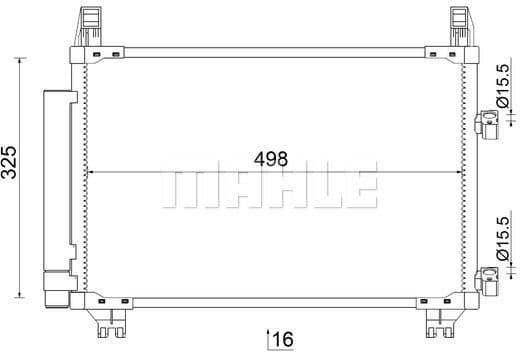 Condenser, air conditioning BEHR AC 793 000S