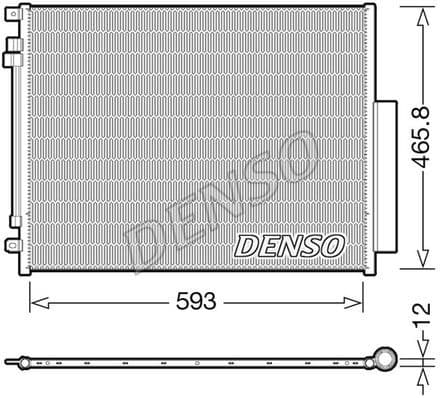 Condenser, air conditioning DCN01005