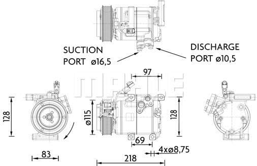 Compressor, air conditioning BEHR *** PREMIUM LINE *** ACP 1467 000P - image 2