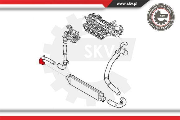 Charge Air Hose 43SKV028 - image 4