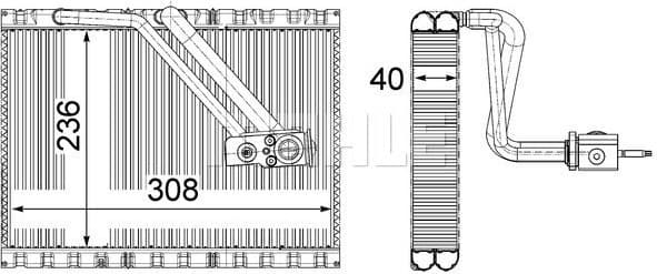 Evaporator, air conditioning BEHR *** PREMIUM LINE *** AE 127 000P - image 2