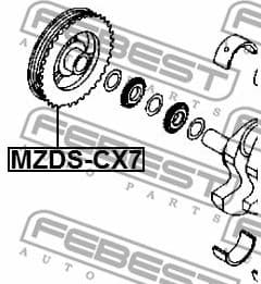 Belt Pulley, crankshaft MZDS-CX7 - image 2