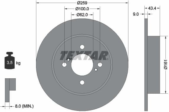 Brake Disc PRO 92242303