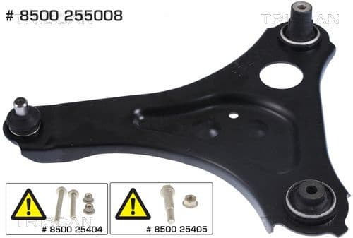 Control/Trailing Arm, wheel suspension 8500 255008