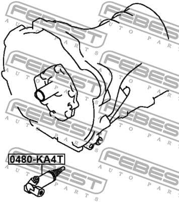 Slave Cylinder, clutch 0480-KA4T - image 2