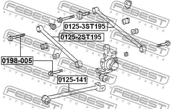 Control/Trailing Arm, wheel suspension 0125-141 - image 2