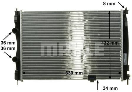 Radiator, engine cooling BEHR CR 1076 000S - image 10