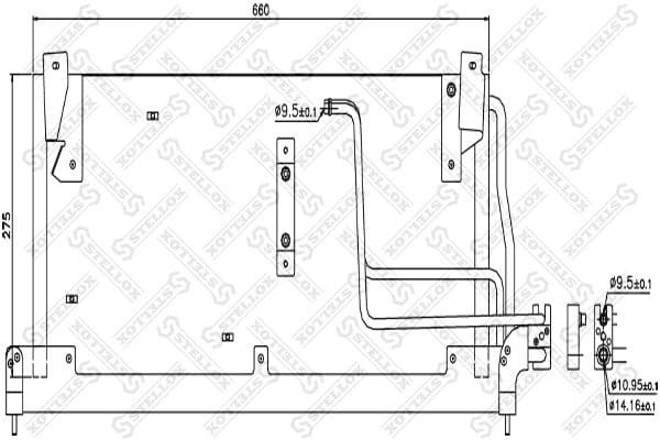 Condenser, air conditioning 10-45487-SX