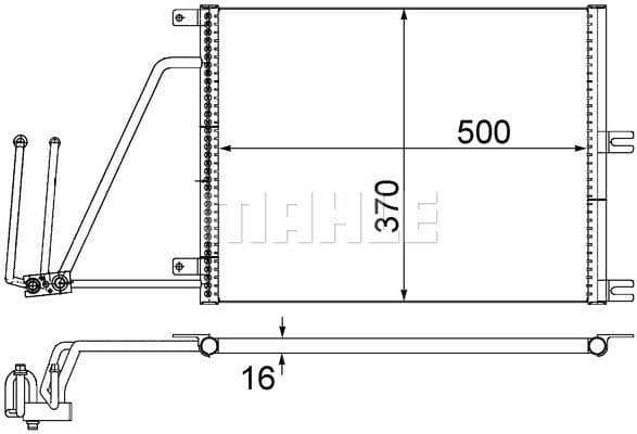 Condenser, air conditioning BEHR AC 226 000S