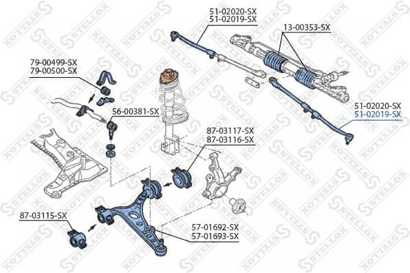 Tie Rod End 51-02019-SX - image 2