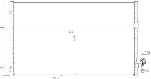 Condenser, air conditioning EASY FIT 350476