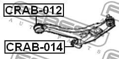 Mounting, control/trailing arm CRAB-014 - image 2