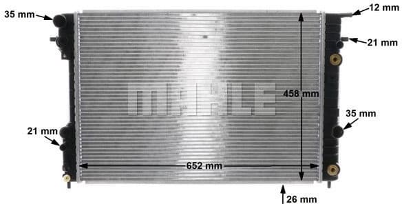 Radiator, engine cooling BEHR CR 561 000S - image 11