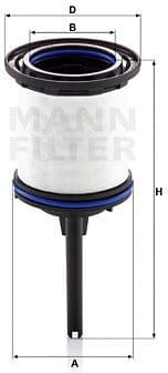 Fuel Filter PU 7008 z KIT