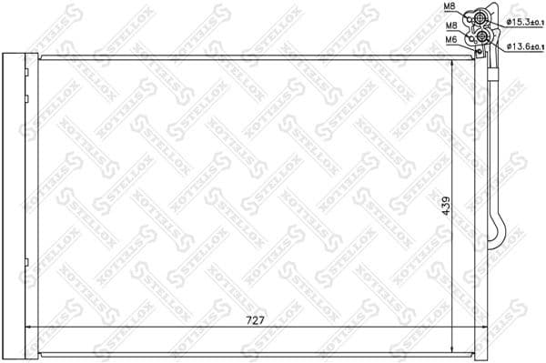 Condenser, air conditioning 10-45736-SX