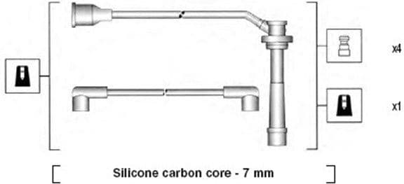 Ignition Cable Kit 941285090845