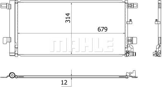 Condenser, air conditioning BEHR AC 961 000S